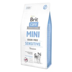 Сухой корм для собак миниатюрных пород с чувствительным пищеварением Brit Care Mini GF Sensitive 7 кг (оленина) - masterzoo.ua