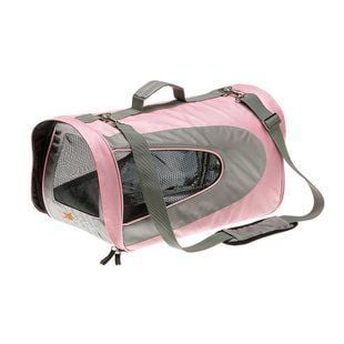 Cумка для котів Ferplast Beauty Small 42x24x27 см - рожево-сірий - masterzoo.ua