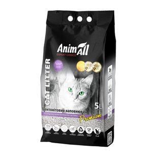 Наповнювач бентонітовий для котячого туалету AnimAll Premium 5 л - лаванда - masterzoo.ua
