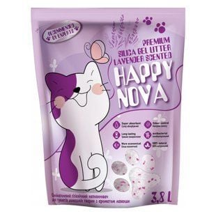 Happy Nova наповнювач силікагелевий 3,8 л - лаванда - masterzoo.ua