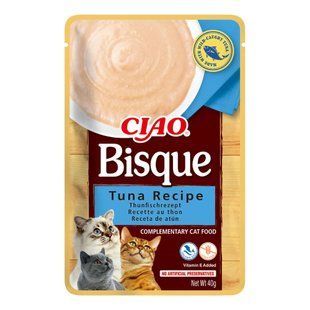 Лакомство для кошек Inaba Ciao Bisque 40 г - тунец - masterzoo.ua