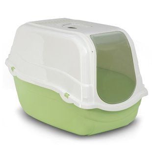 Туалет-бокс для кошек MP Bergamo Romeo 57х39х41 см - светло-зеленый - masterzoo.ua