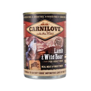 Влажный корм для собак Carnilove Lamb & Wild Boar 400 г (ягненок и кабан) - masterzoo.ua