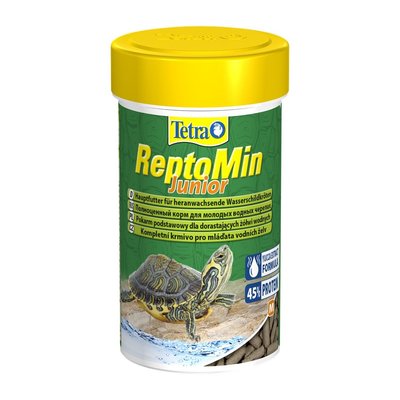 Сухий корм для молодих водоплавних черепах Tetra в паличках «ReptoMin Junior» 100 мл - masterzoo.ua