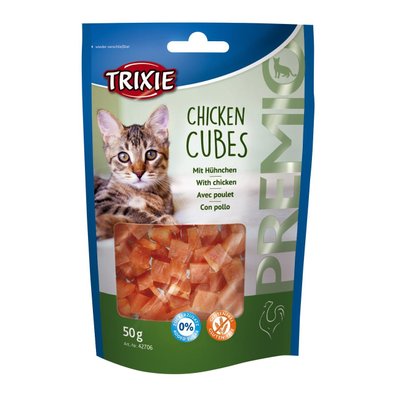 Лакомство для кошек Trixie PREMIO Chicken Cubes 50 г (курица) - masterzoo.ua