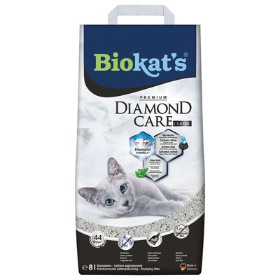 Наповнювач туалета для котів Biokat's Diamond Classic 8 л (бентонітовий) - masterzoo.ua