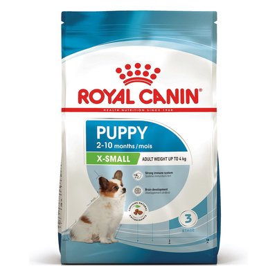 Сухий корм для цуценят дрібних порід Royal Canin X-Small Puppy 1,5 кг (домашня птиця) - masterzoo.ua