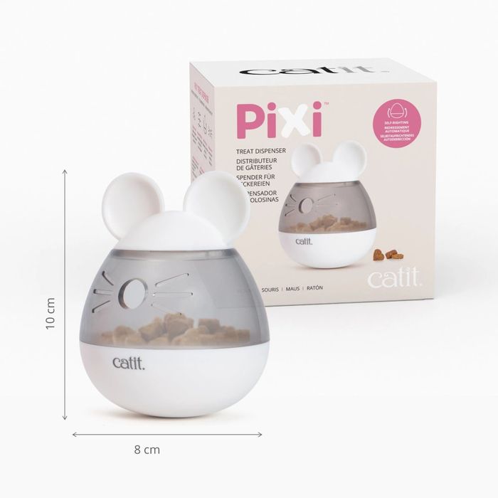 Іграшка Catit для котів Pixi з дозатором для ласощів миша 8 x 10 см - masterzoo.ua