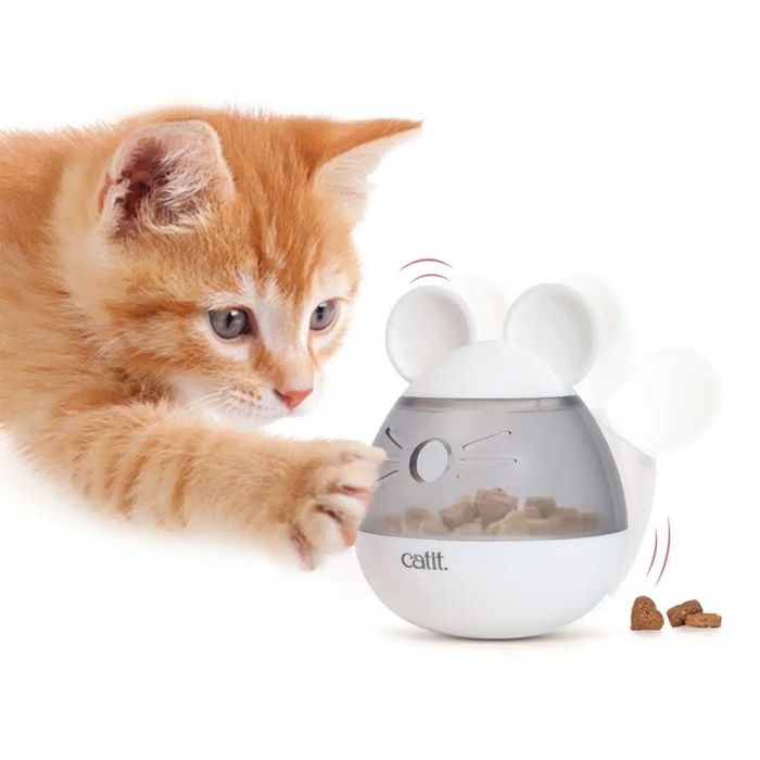 Игрушка Catit для кошек Pixi с дозатором для лакомств мышь 8 x 10 см - masterzoo.ua