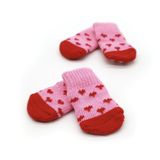 Шкарпетки для собак YIWU Non Skid рожеві S