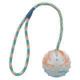 Trixie Ball on Rope игрушка для собак 6х30 см - разноцветный - masterzoo.ua