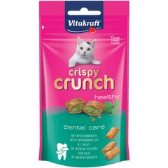 Лакомство для котов Vitakraft Crispy Crunch подушечки для зубов 60 г (мята) - masterzoo.ua