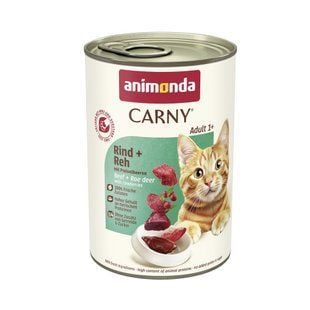 Вологий корм для котів Animonda Carny Adult 400 г - яловичина, оленина та брусниця - masterzoo.ua