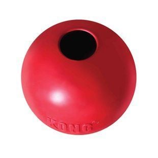 Kong Ball W/Hole іграшка для собак M/L - червоний - masterzoo.ua