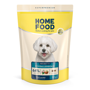 Сухий корм для собак Home Food Hypoallergenic Adult Mini 700 г - форель з рисом - masterzoo.ua