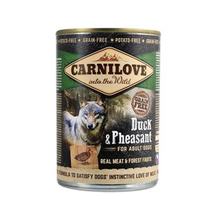 Вологий корм для собак Carnilove Duck & Pheasant 400 г (качка та фазан) - masterzoo.ua