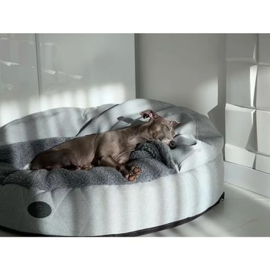 Лежак для собак и котов Harley and Cho Cover Silver S d=50 cм - masterzoo.ua