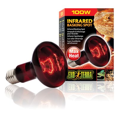 Інфрачервона лампа розжарювання Exo Terra «Infrared Basking Spot» 100 W, E27 (для обігріву) - masterzoo.ua