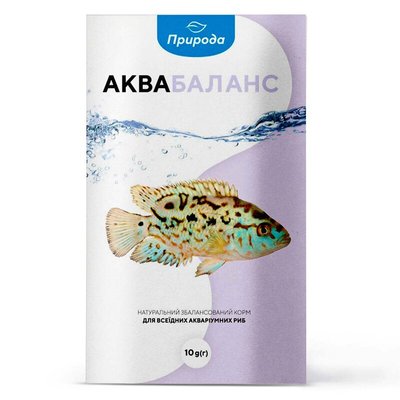 Натуральний корм для акваріумних риб Природа «Аквабаланс» 10 г (для всіх акваріумних риб) - masterzoo.ua