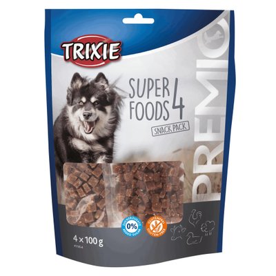 Ласощі для собак Trixie PREMIO Superfoods 4 x 100 г (курка, качка, яловичина, баранина) - masterzoo.ua