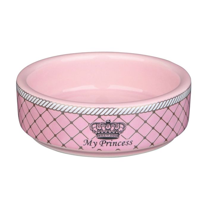 Миска керамическая Trixie «My Princess» 80 мл / 8 см (розовая) - masterzoo.ua