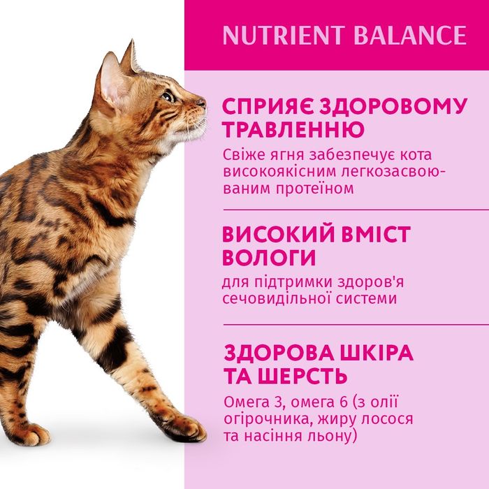 Набір 3+1 вологий корм для дорослих котів Optimeal, 340 г (ягня та овочі) - masterzoo.ua