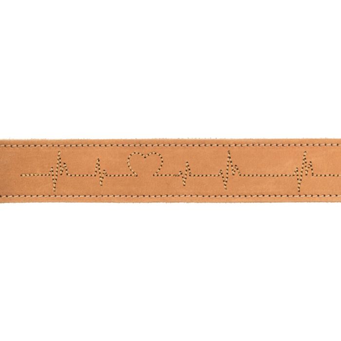 Нашийник Trixie шкіряний «Heartbeat» L 47-55 см / 40 мм (коричневий) - masterzoo.ua