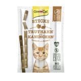 Лакомство для кошек GimCat Sticks 4 шт - индейка и кролик - masterzoo.ua
