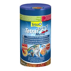 Сухий корм для акваріумних риб Tetra в чипсах «TetraPro Menu» 250 мл (для всіх акваріумних риб) - masterzoo.ua