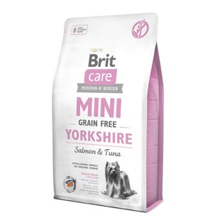 Сухой корм для йоркширских терьеров Brit Care Mini GF Yorkshire 2 кг (лосось и тунец) - masterzoo.ua