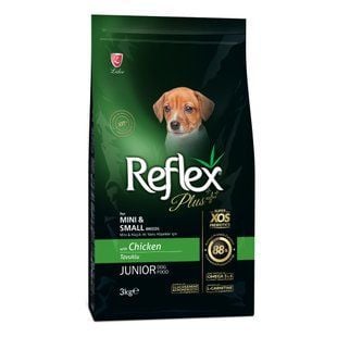 Cухой корм для щенков Reflex Plus Junior Mini Small Breeds 3 кг - курица - masterzoo.ua