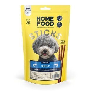 Ласощі для собак Home Food М'ясна соломка 80 г - креветка - masterzoo.ua