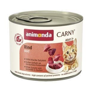 Вологий корм для котів Animonda Carny Adult 200 г - яловичина - masterzoo.ua