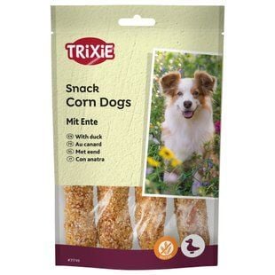 Ласощі для собак Trixie Snack Corn Dogs 100 г - качка - masterzoo.ua
