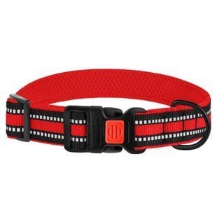 Нашийник для собак Barksi BronzeDog Mesh M - червоний - masterzoo.ua