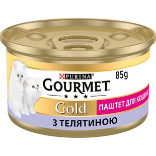 Влажный корм для котят Gourmet Gold Pate Veal 85 г (телятина) - masterzoo.ua