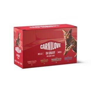 Влажный корм для кошек Carnilove Multipack Gravy Adult 12 шт x 85 г - masterzoo.ua