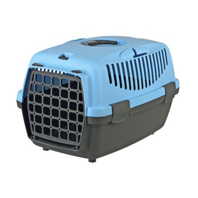 Контейнер-переноска для собак и котов весом до 6 кг Trixie «Capri 1» 32 x 31 x 48 см (голубая) - masterzoo.ua