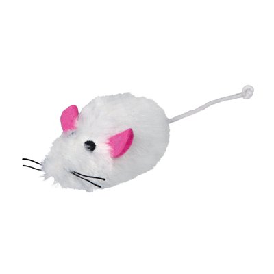 Іграшка для котів Trixie Мишка з пискавкою 9 см (плюш, кольори в асортименті) - masterzoo.ua