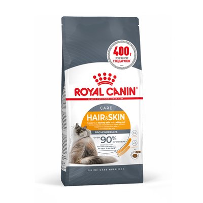 Сухой корм для кошек Royal Canin Hair & Skin 1,6 кг + 400 г - домашняя птица - masterzoo.ua