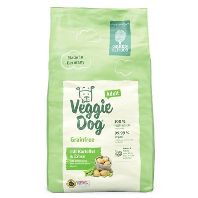 Сухой корм для собак Green Petfood VeggieDog Adult Grainfree 10 кг - картофель и горох - masterzoo.ua