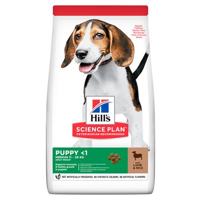 Сухой корм для щенков Hill’s Science Plan Puppy Medium Breed 2,5 кг - ягненок и рис - masterzoo.ua