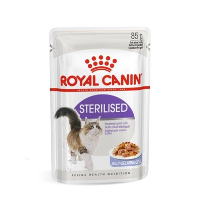 Влажный корм для стерилизованных кошек Royal Canin Sterilized pouch в желе 85 г (домашняя птица) - masterzoo.ua