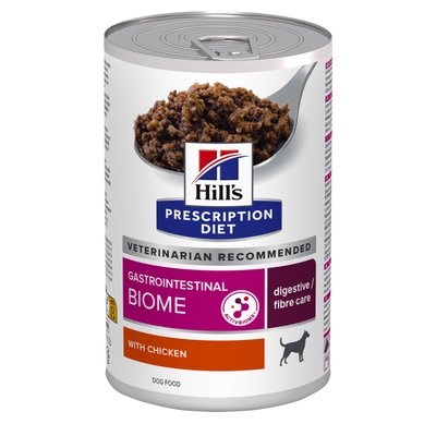 Вологий корм для собак Hill's Prescription Diet Gastrointestinal Biome Digestive/Fibre Care 370 г - курка  - masterzoo.ua