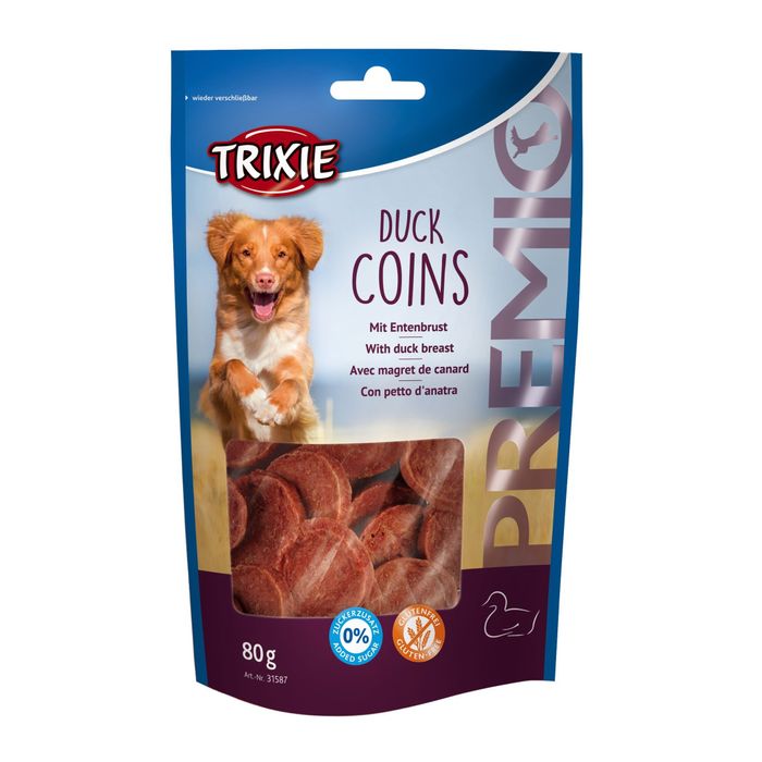 Ласощі для собак Trixie PREMIO Chicken Duck Coins 80 г (качка) - masterzoo.ua