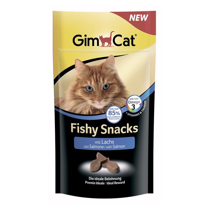 Ласощі для котів GimCat Fishy Snacks 35 г (лосось) - masterzoo.ua