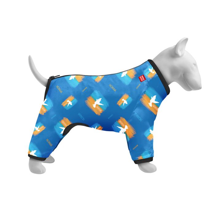 Дощовик для собак WAUDOG Clothes малюнок «Прапор» XS 30 - masterzoo.ua