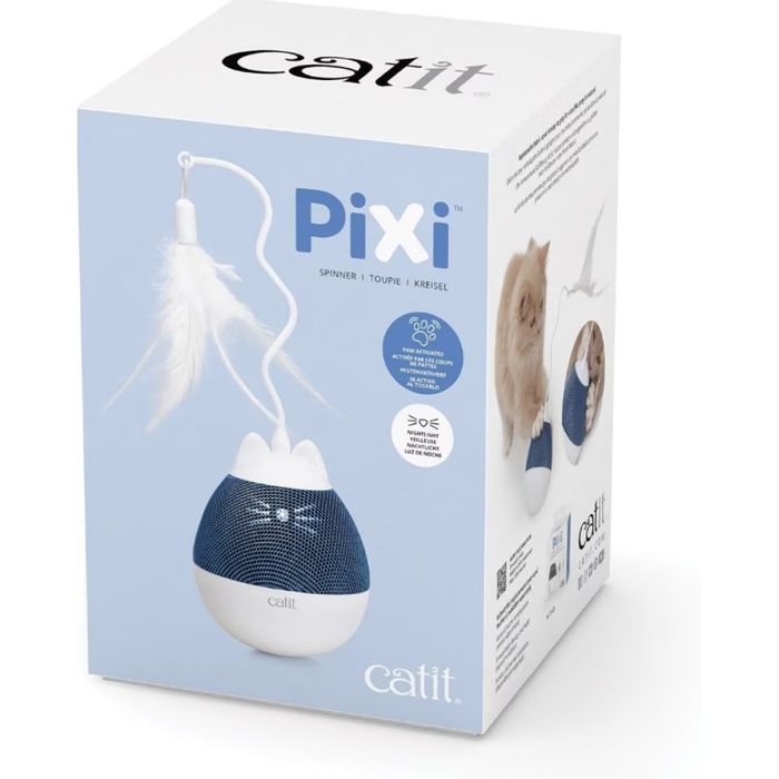 Игрушка Catit для кошек Pixi с дозатором для лакомств синяя 8,5x24 см - masterzoo.ua