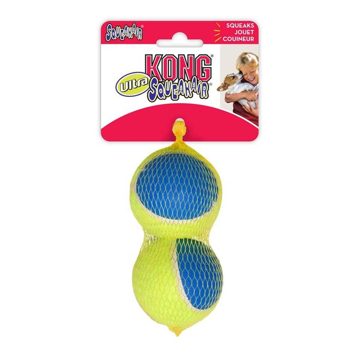 Іграшка для собак м'яч з пискавкою Kong SqueakAir Ultra Balls 2 шт L - masterzoo.ua