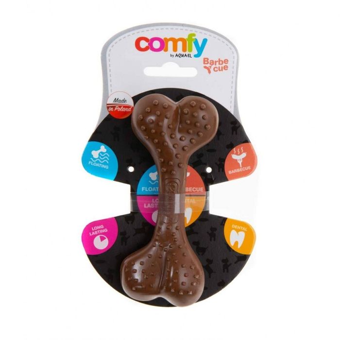 Игрушка для собак Comfy Кость с выступами 16,5 см (резина, цвет: коричневый) - masterzoo.ua